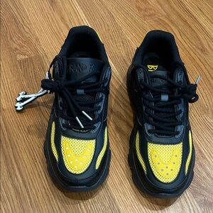 brand X Black and Yellow low top Sneakers men’s 7 / women 8.5 street wear